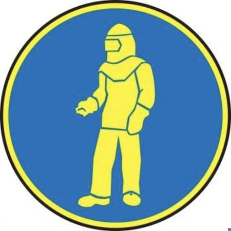 Accuform HAZARD SYMBOLS 24 in ADHESIVE DURAVINYL MPG345XV
